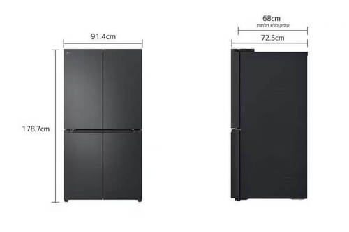 מקרר ‏מקפיא תחתון LG GR728B ‏665 ‏ליטר