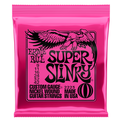 סט מיתרים לגיטרה חשמלית Ernie Ball 2223 Super Slinky Nickel Wound 9-42