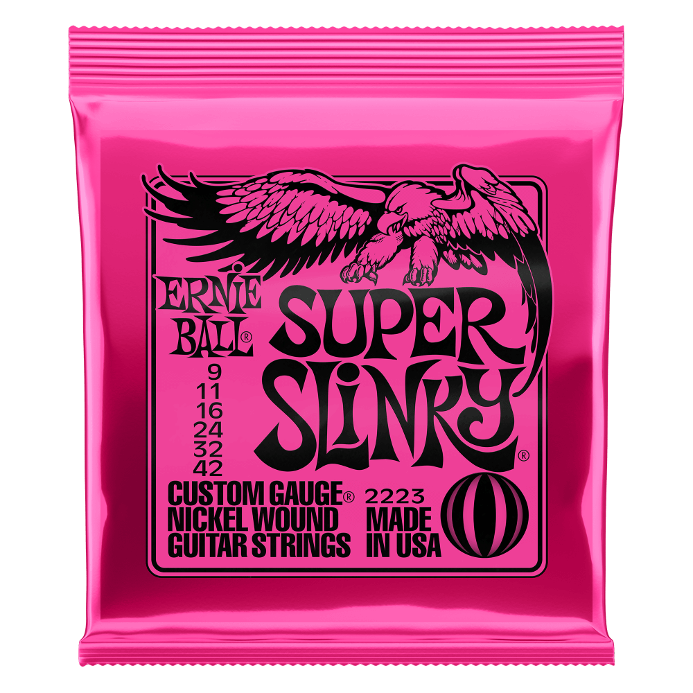 סט מיתרים לגיטרה חשמלית Ernie Ball 2223 Super Slinky Nickel Wound 9-42
