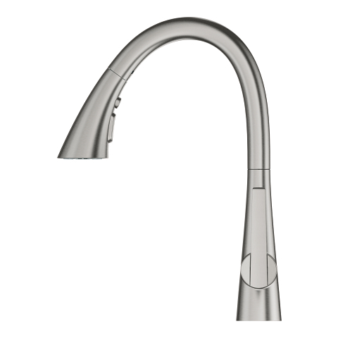 ברז מטבח נשלף גרואה-GROHE דגם 32294DC2 נירוסטה מוברש =יבואן רישמי 