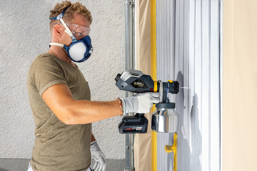 שימוש במערכת צביעה נטענת 18V גוף WAGNER Finish Control 4000