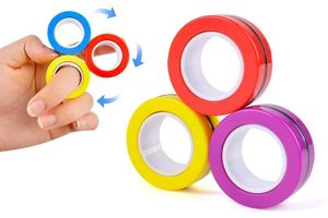 שלוש טבעות משחק מגנטיות להפגת מתחים (מגוון צבעים)