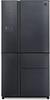 מקרר 5 דלתות נפח 668 ליטר דגם SHARP SJ-9630-SL שארפ נירוסטה מושחרת