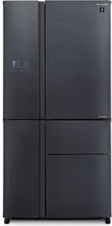 מקרר 5 דלתות נפח 668 ליטר דגם SHARP SJ-9630-SL שארפ נירוסטה מושחרת