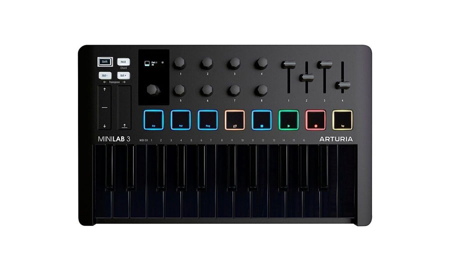 מקלדת שליטה Arturia Minilab 3 - DEEP Black