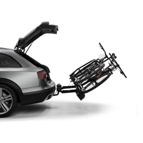  Thule VeloSpace 938 XT מנשא וו גרירה 2-3 זוגות אופניים שחור ואלומיניום