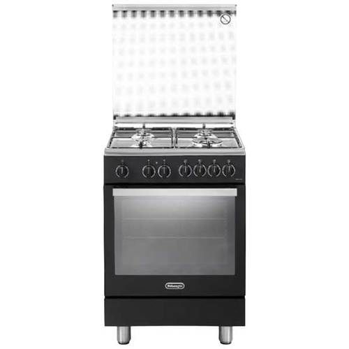 תנור משולב כיריים גז 4 להבות DeLonghi דלונגי PEMA64L-IL שחור