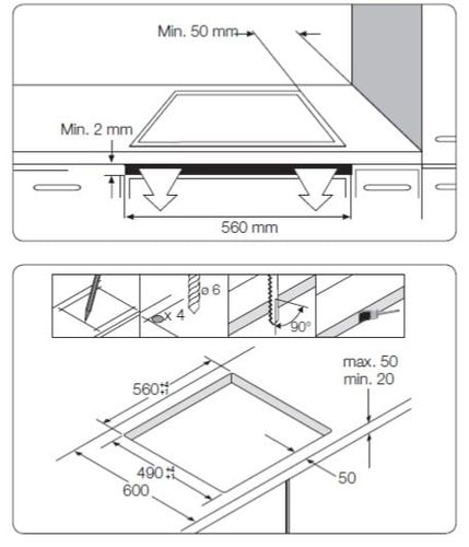 ‏כיריים אינדוקציה Samsung NZ64M3NM1BB סמסונג