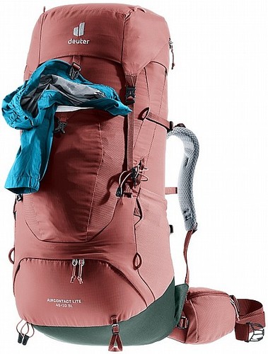 תרמיל גב - (נשים) Deuter Aircontact lite 45+10 SL - בורדו