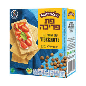 פת פריכה אורגנית ללא גלוטן - טייגר נאטס 100 גרם