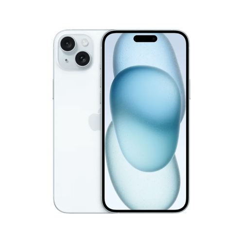 אייפון Apple iPhone 15 128GB, צבע Blue כחול, ללא מטען וללא אוזניות, שנה אחריות יבואן רשמי