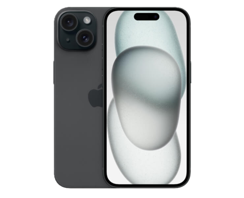 אייפון Apple iPhone 15 128GB, צבע Black שחור, ללא מטען וללא אוזניות, שנה אחריות