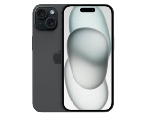 אייפון Apple iPhone 15 128GB, צבע Black שחור, ללא מטען וללא אוזניות, שנה אחריות