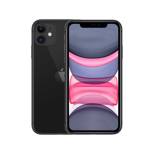 אייפון Apple iPhone 11 128GB צבע Black שחור, ללא מטען וללא אוזניות, שנה אחריות יבואן רשמי
