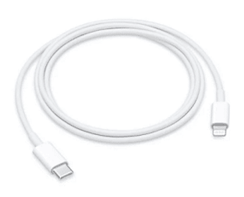כבל טעינה וסנכרון Apple מ-USB Type-C ל-Lightning באורך כ-1 מטר