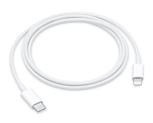 כבל טעינה וסנכרון Apple מ-USB Type-C ל-Lightning באורך כ-1 מטר