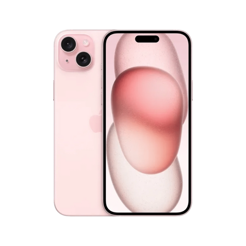 אייפון Apple iPhone 15 Plus 128GB, צבע Pink ורוד, ללא מטען וללא אוזניות, שנה אחריות יבואן רשמי