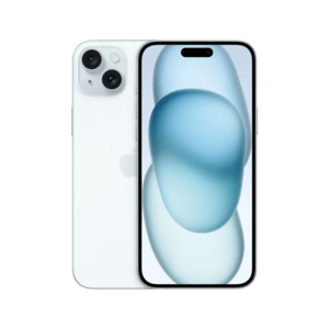 אייפון Apple iPhone 15 Plus 128GB, צבע Blue כחול, ללא מטען וללא אוזניות, שנה אחריות