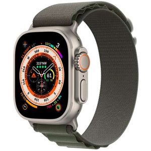 שעון חכם Apple Watch Ultra 49mm GPS + Cellular צבע שעון Titanium Case צבע רצועה Green Alpine Loop