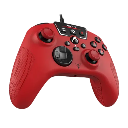 בקר חוטי Turtle Beach React-R למחשב ול-Xbox Series X/S/One - צבע אדום שנה אחריות ע