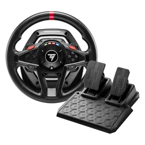 הגה מרוצים עם היזון חוזר ודוושות מגנטיות T128 Force Feedback PS4/5/PC אחריות שנה יבואן רשמי