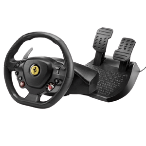 הגה מירוצים עם דוושות Thrustmaster T80 Ferrari 488 GTB Edition מתאים לPC וSony PlayStation 4