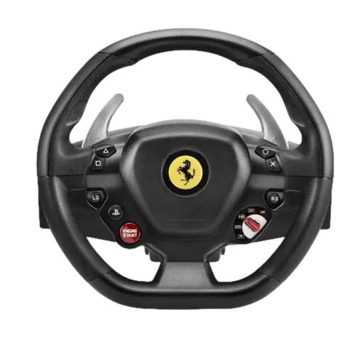הגה מירוצים עם דוושות Thrustmaster T80 Ferrari 488 GTB Edition מתאים לPC וSony PlayStation 4