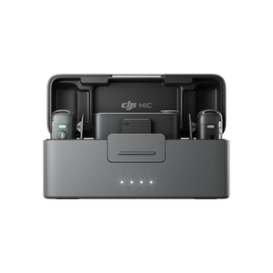 זוג מיקרופונים אלחוטיים DJI Mic 2 , צבע שחור, שנה אחריות ע"י היבואן הרשמי