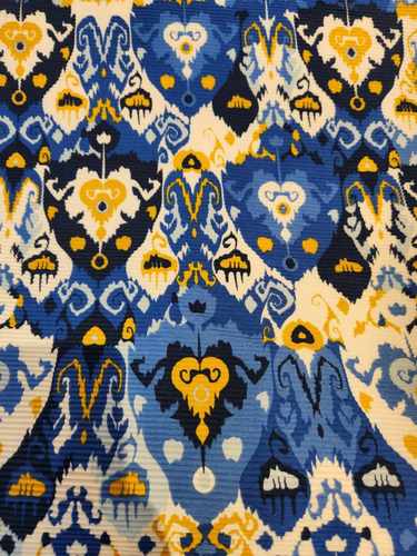 בד פליסה דגם כחול לי