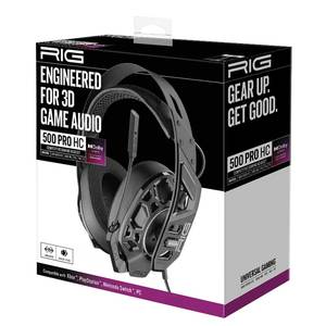 אוזניות גיימינג לקונסולות PlayStation/XBOX דגם RIG 500 PRO HC מבית Nacon - שחור