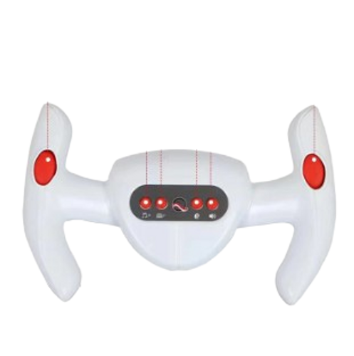 קרטינג מתקפל ממונע לילדים 12V עם שלט רחוק, אורות וצלילים - כחול