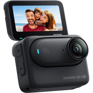 מצלמת אקסטרים Insta360 GO 3S Action Camera (128GB, Midnight Black)