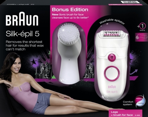 Silk-epil 5 5-329 רגליים + מברשת לפנים Braun