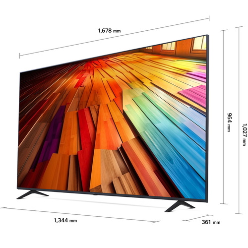 טלויזיה חכמה LG 75 75UT80006LA‎