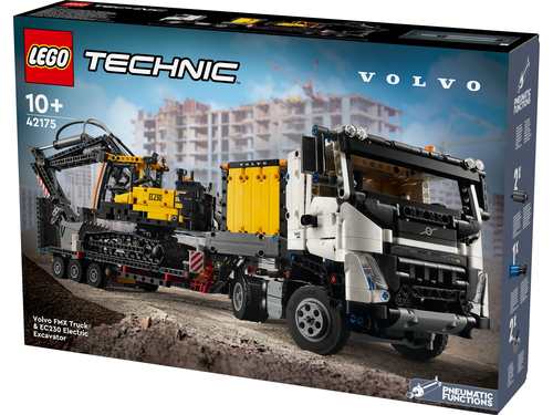 לגו טכני - משאית Volvo FMX ומחפר חשמלי  42175