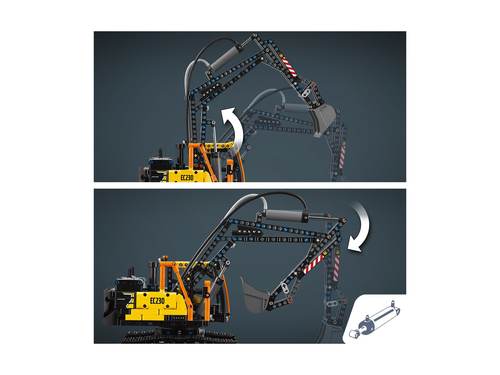 לגו טכני - משאית Volvo FMX ומחפר חשמלי  42175