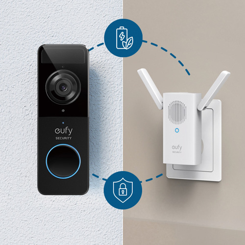 פעמון דלת חכם על סוללה דגם Anker Eufy Security Video Doorbell Slim