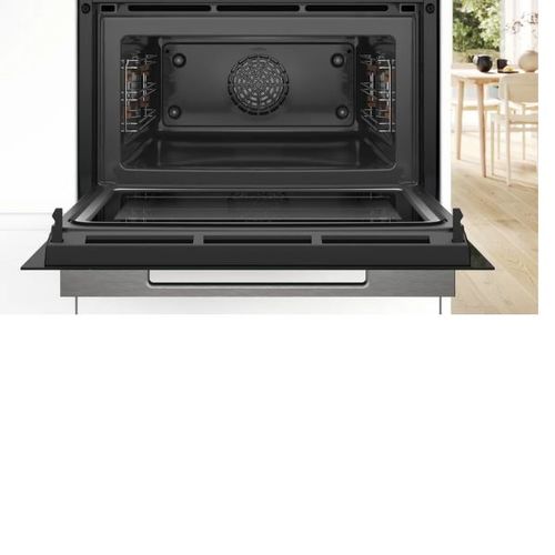 תנור בנוי 45 ליטר משולב מיקרוגל שחור Bosch CMG7241B1