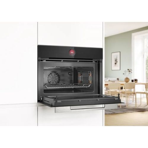 תנור בנוי 45 ליטר משולב מיקרוגל שחור Bosch CMG7241B1