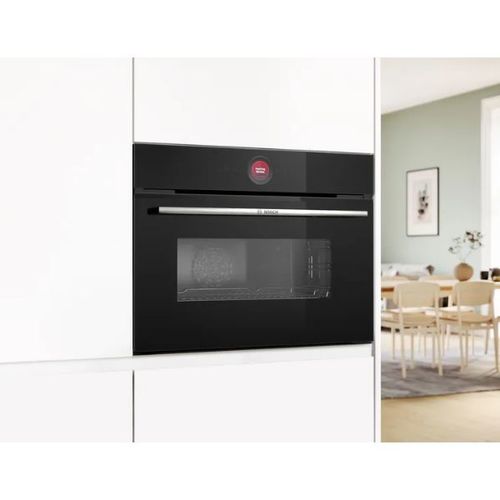 תנור בנוי 45 ליטר משולב מיקרוגל שחור Bosch CMG7241B1