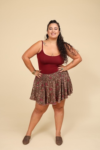 גופיה ספגטי plus size