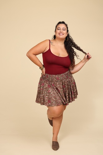 גופיה ספגטי plus size