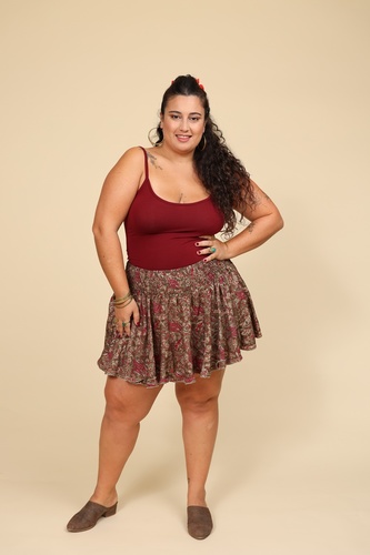 גופיה ספגטי plus size