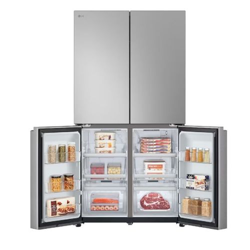 מקרר 4 דלתות 665 ליטר LG GR-728S נירוסטה מוברשת 