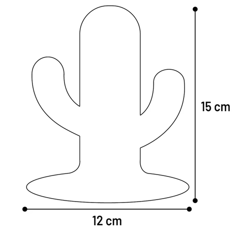 פלמינגו - צעצוע קקטוס נדבק ירוק 15 ס