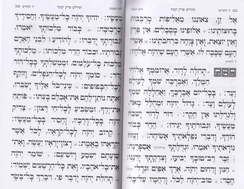 תהילים כריכה רכה גודל כיס