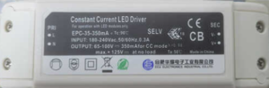 דרייבר זרם קבוע ECU 35W 350mA 65-100V דגם EPC-35-350 ACTEC