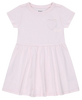שמלה מסתובבת עם לב 100% כותנה מידה 5-6 שנים - ורוד