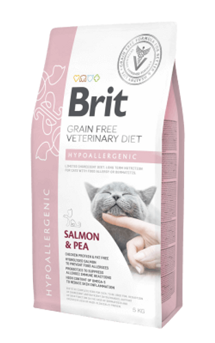 בריט רפואי לחתול היפואלרגני 2 ק”ג - Brit Veterinary Diet HYPOALLERGENIC
