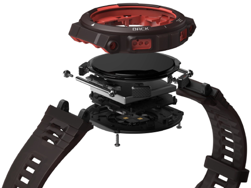 שעון חכם מתקדם Amazfit Active Edge Black Lava